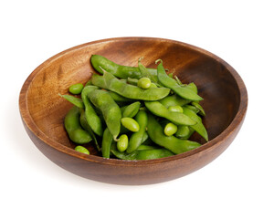 green beans peas on white background for restaurant menu 2