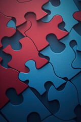 Fototapeta premium puzzles concept of mental health