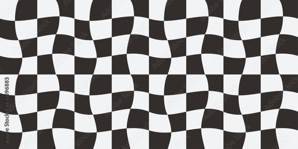 Poster curly patterned flag. beautiful and stylish seamless racing flag. design for textile, fabric, clothi