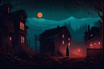 halloween landscape