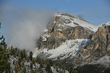 snow covered mountains, Dolomites