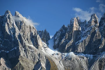 Photo sur Plexiglas Dolomites snow covered mountains, Dolomites