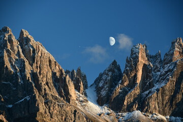 snow covered mountains, Dolomites