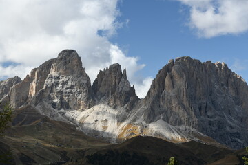 mountains and clouds