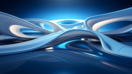 Futuristic Tranquility: White Tech Graphic Background