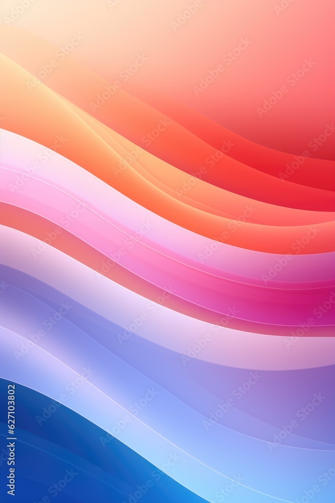 Poster abstract colorful swirl wave background. flow liquid lines design element. light pastel rainbow colo