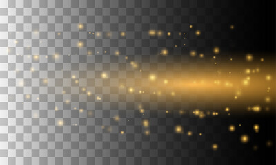 Bokeh, sparkles, shimmer on transparent background, festive shiny background, wallpaper, for Christmas and New Year, vector illustration in eps10 format