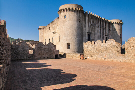 The norman castle in Saint Severina, Calabria, Italy. Castello normanno in Santa Severina