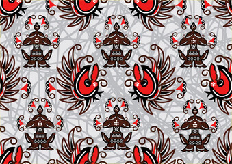 The development of the Sidomukti Batik Motif, the cloth worn by the bridal couple at the wedding.