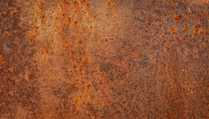 Grunge rusty orange brown metal corten steel stone background texture