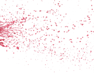 Red tomato strawberry juice scatter splash in drop droplet, Red blood wave fall in air. Abstract cloud fly, Red Wine colored splash spill in Air. White background Isolated high speed shutter, freeze