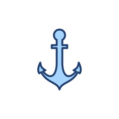 Anchor icon vector. Anchor sign and symbol. Anchor marine icon.