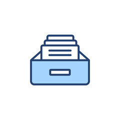 Archive folders icon vector. Document vector icon. Archive storage icon.