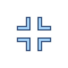 Obraz premium Fullscreen Icon vector. Expand to full screen sign and symbol. Arrows symbol