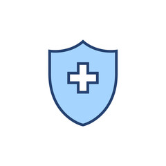 Obraz premium Health insurance icon vector. Insurance health document sign and symbol