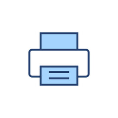 Print icon vector. printer sign and symbol