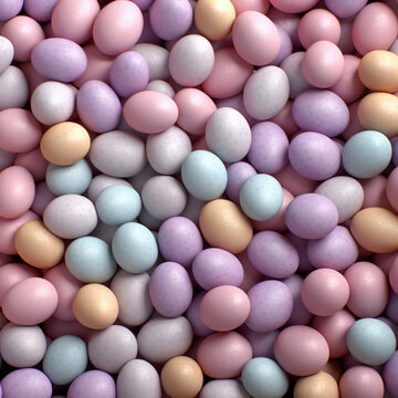 pastel easter eggs background © donna