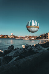 Themed Balloon over buildings