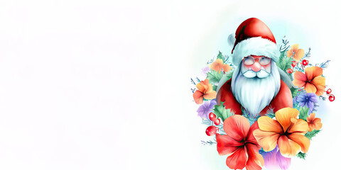 Delightful Santa Claus Vector, Christmas, Generative AI