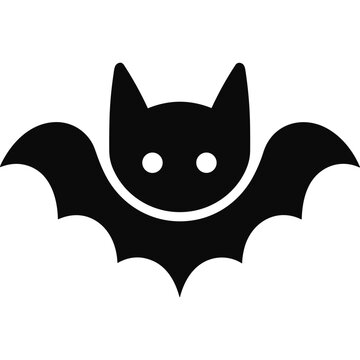 Bat single glyph icon svg vector