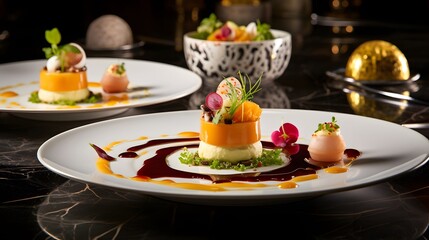 Savor the Irresistible Delights of Artfully Presented Culinary Creations from Around the World luxury food