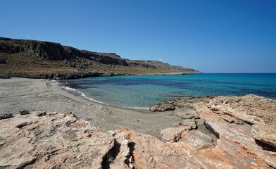Fototapeta na wymiar Alona Beach in Xerokampos, Crete