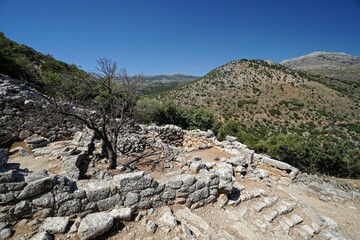 Fototapeta na wymiar Ancient City of Lato in Kritsa, Crete