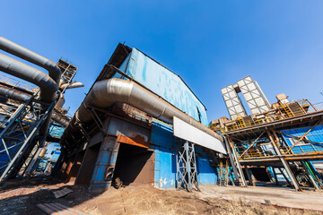 Obraz premium The workshop and equipment of the steel mill