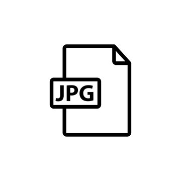 JPG file format icon,vector illustration. . vector JPG file format icon illustration,Flat design on white background..eps