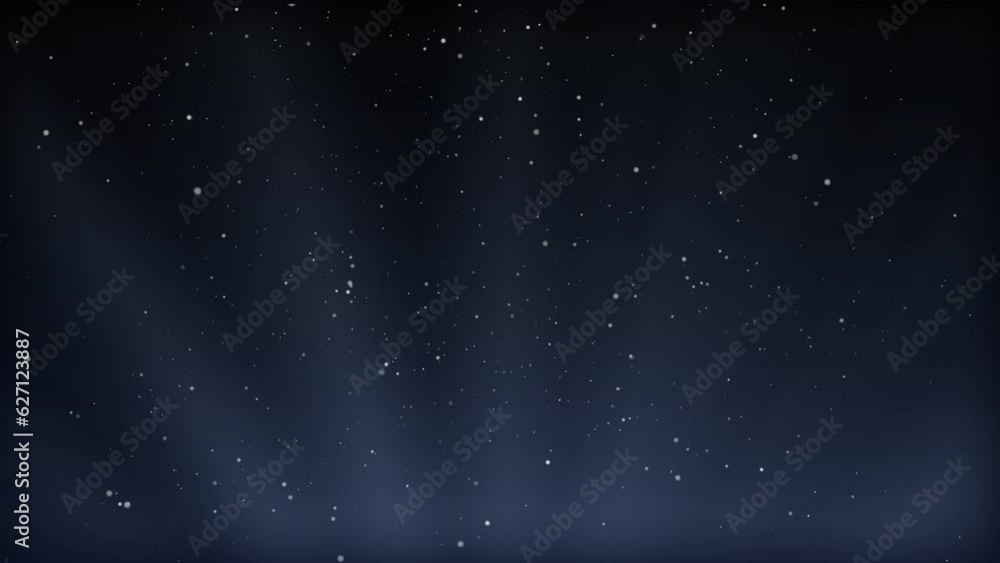 Poster blue falling and flicker light beam ray particles particles background shining golden floor particle