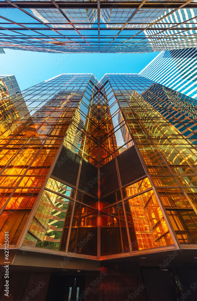 Poster exterior of modern architecture. building abstract background