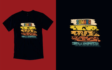 Sun-Kissed Summers, Embrace the Sunshine, Summer T-shirt Design