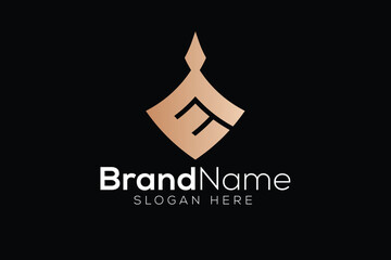 Letter E event logo design vector template