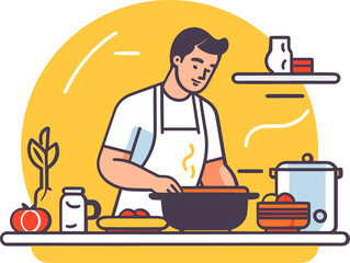 chef cooking in the kitchen