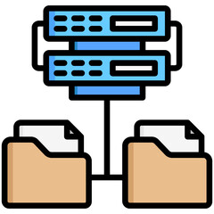 server connection icon, are often used in design, websites, or applications, banner, flyer to convey specific concepts related to data management and security.