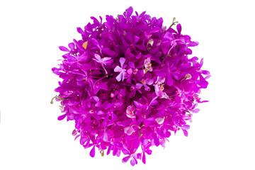 Many kinds of beautiful flowers is arranged in a circle can be decorated