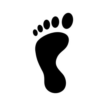Footprints human icon vector on trendy design