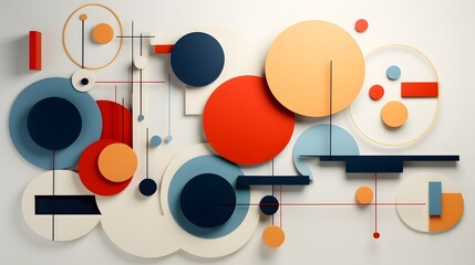 Bold Geometric Contrast - Minimalist Tech Graphic Template