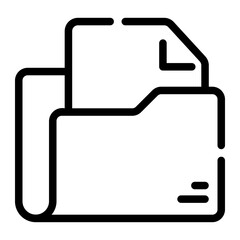 file folder Line Icon