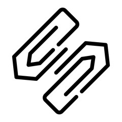 Obraz premium paper clip Line Icon