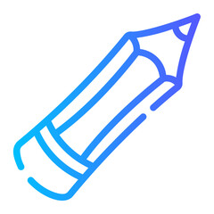 pencil Line Gradient Icon