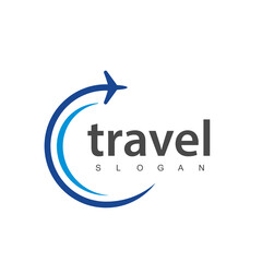 Travel agency business logo. transport, logistics delivery logo design - obrazy, fototapety, plakaty