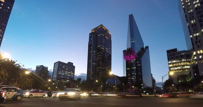 Timelapse de avenida reforma en la cdmx
