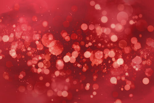 キラキラ輝く赤色の背景イラスト
