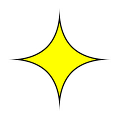 Obraz premium Flat Sparkling Star