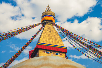 boudha stupa, aka Boudhanath, at kathmandu, nepal