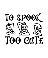 To spook too cute halloween t shirt.