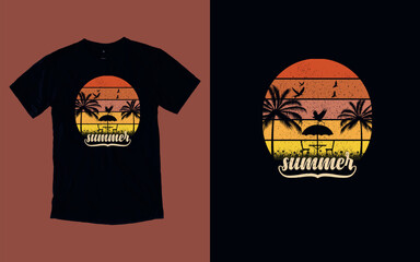 Sun-Kissed Summers, Embrace the Sunshine, Summer T-shirt Design