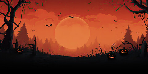 Halloween night background