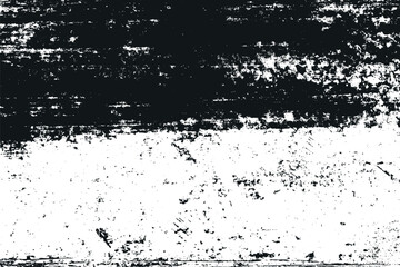 Grunge black texture. Dark grainy texture on white background. Dust overlay textured. Grain noise particles. Rusted white effect. Design elements. Vector illustration, EPS 10.